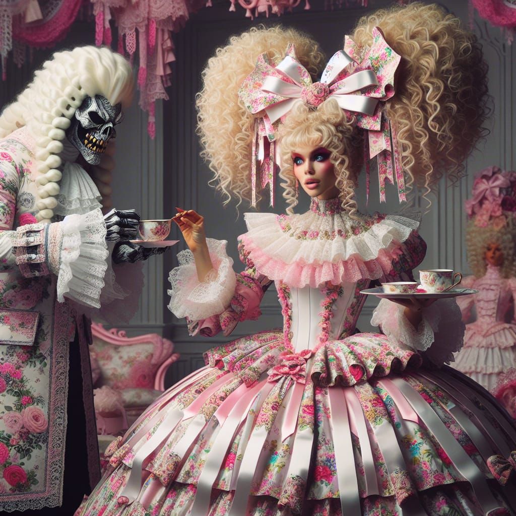 Ethereal Encounter of a Victorian Maiden and a Demon King