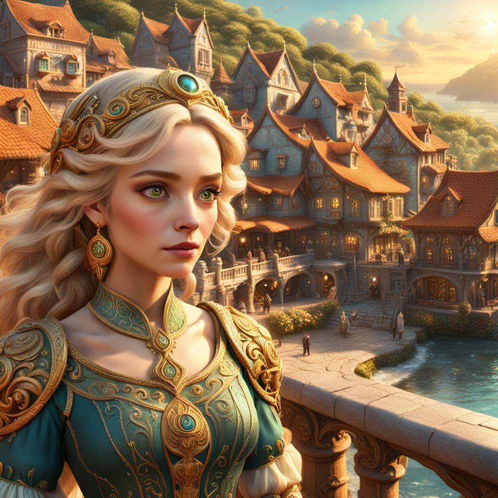 Luma's Wonder: Whimsical Fantasy Seaside Village