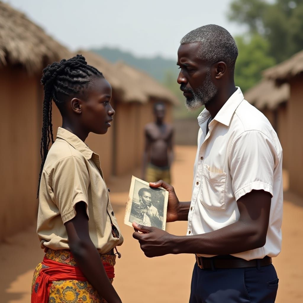 Emotional Reunion in a Togolese Village