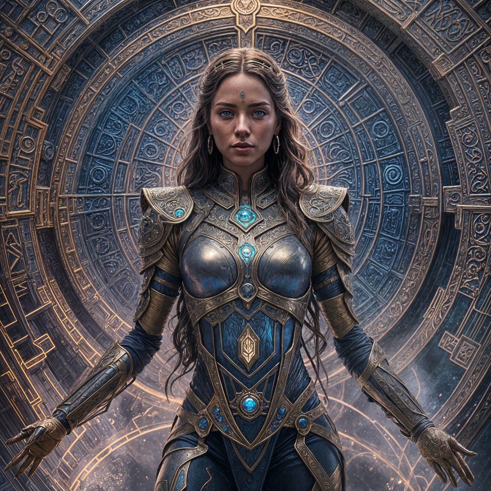 Detailed Metallic Woman in Fantasy Concept Art