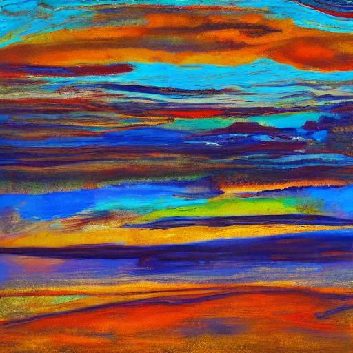 Heavenly Jerusalem Skyline in Gothic Abstract Style