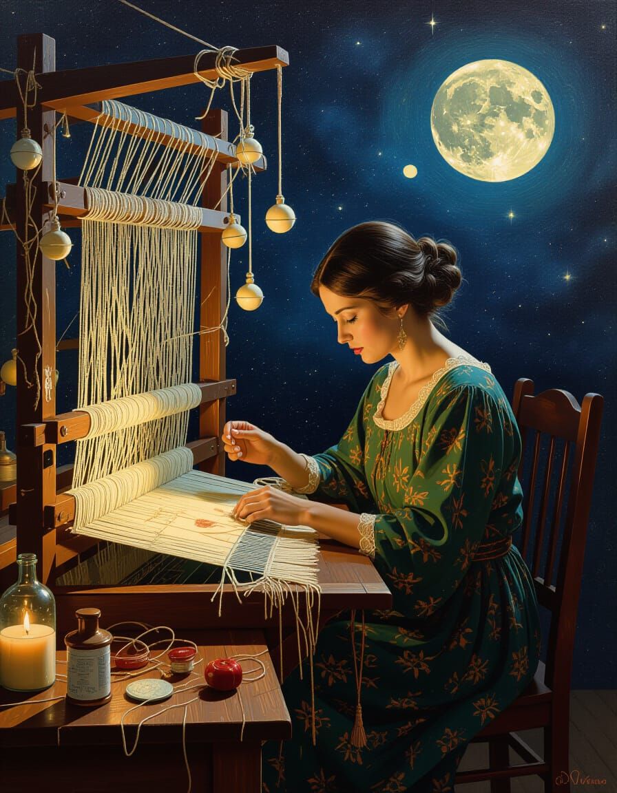 Dream Weaver at Cosmic Loom: Dark Textile Art