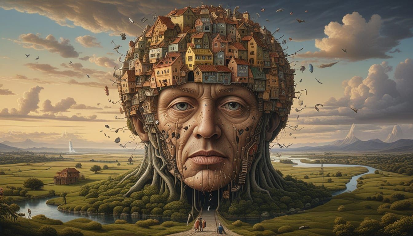 Surreal Embrace: An Unearthly Hug