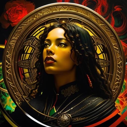 Photorealistic Surrealism with Calligraphic Elements