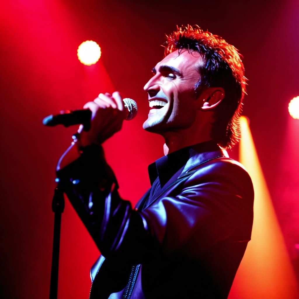 Marti Pellow in 80s Style, Performing on Stage