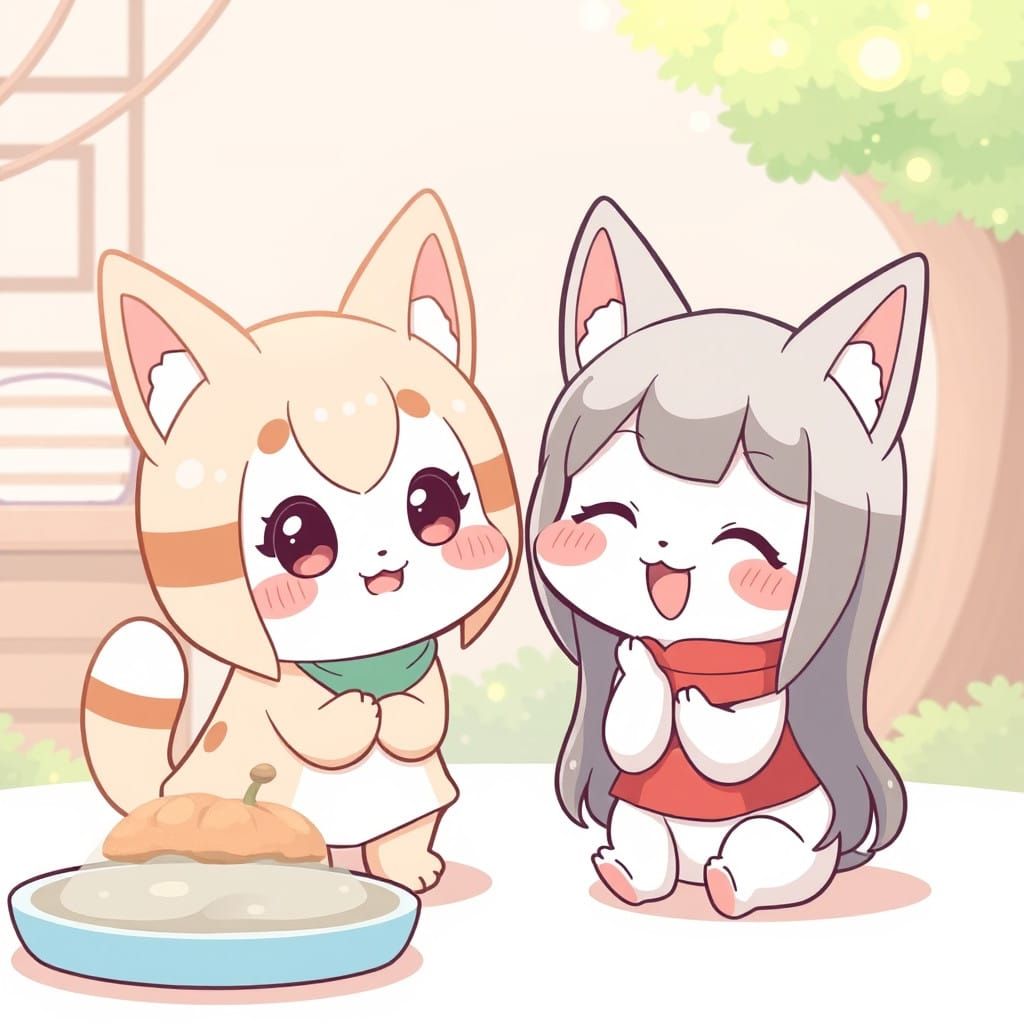 Cute Kawaii Chiikawa in Vibrant Pastel Animation