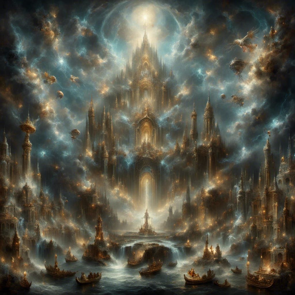 Son of God Enthroned: Angelic Digital Art