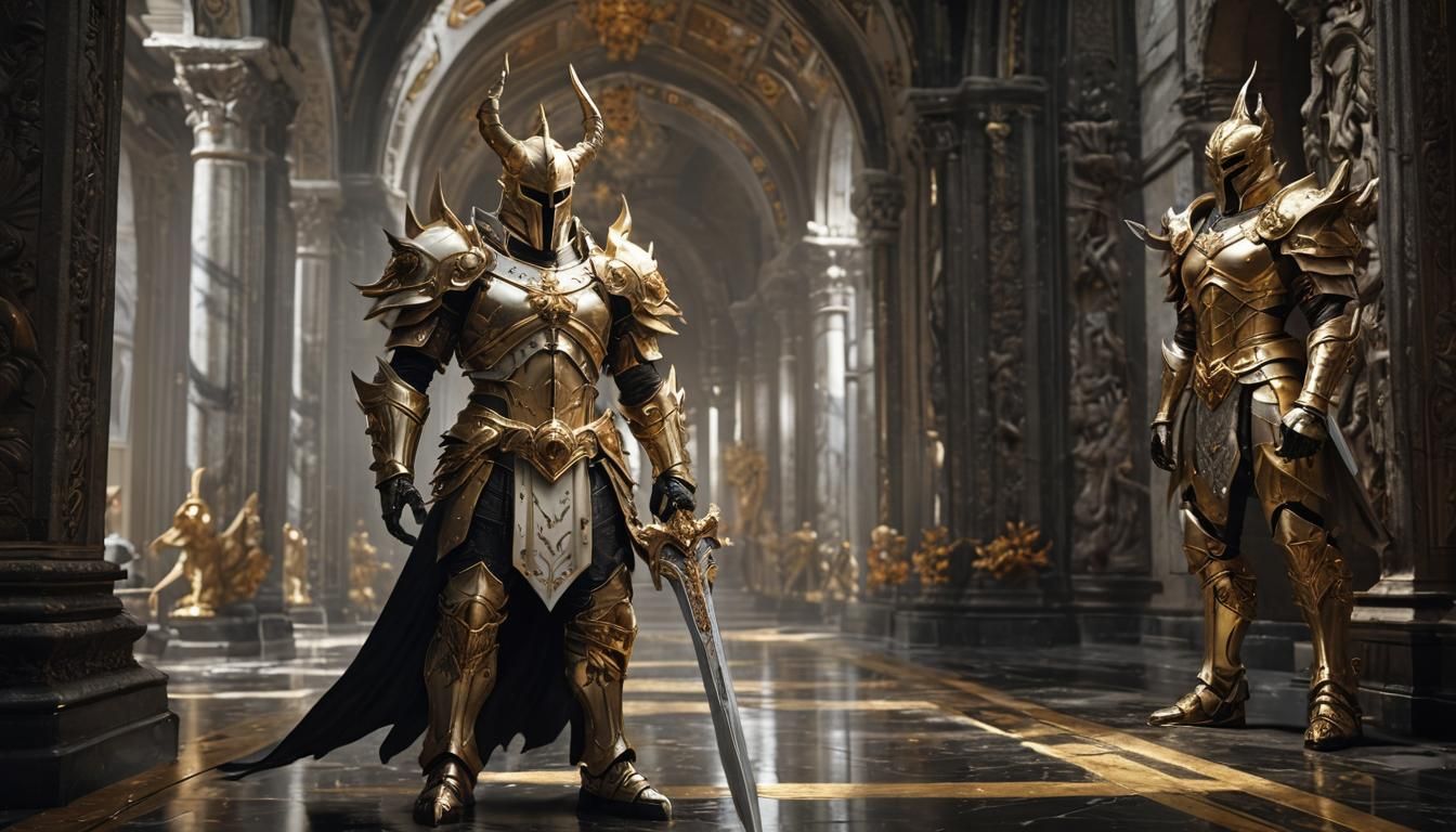 Fallen God Knight with Magma Sword