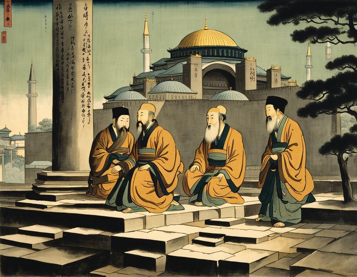 Japanese Scholars Visit Hagia Sophia: Edo Period Art