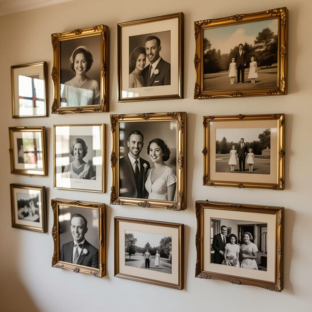 Family History Wall: A World Photography Day Scene