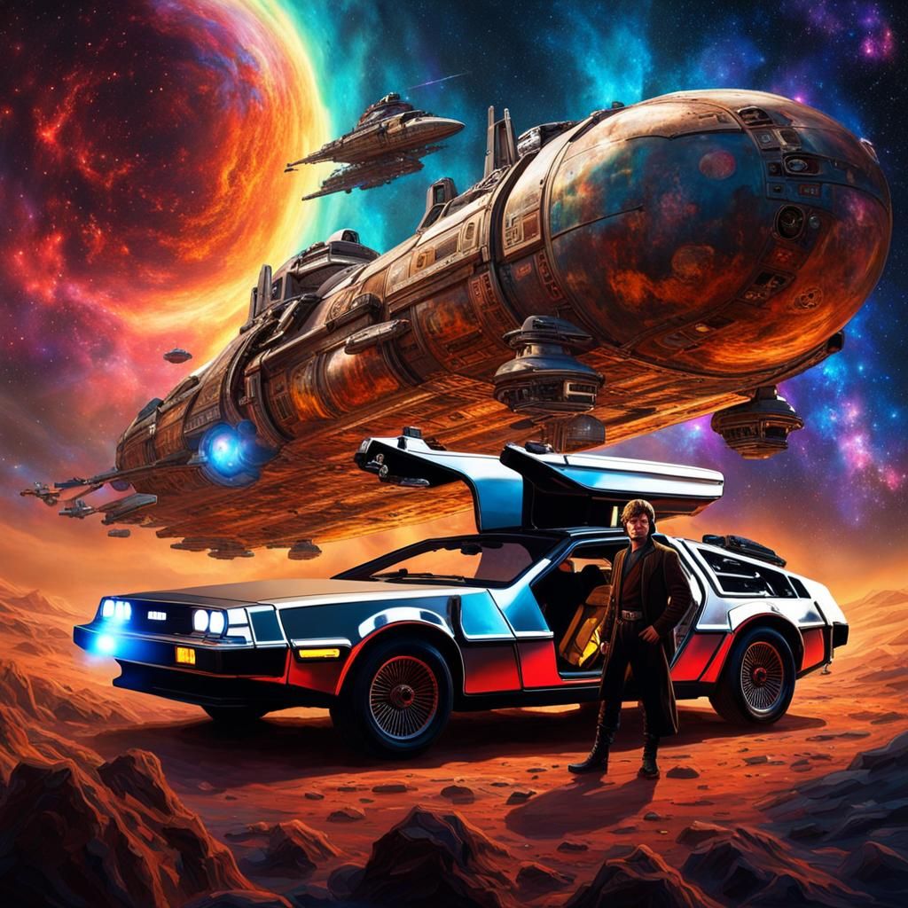 Steampunk Luke Skywalker at Space Dock