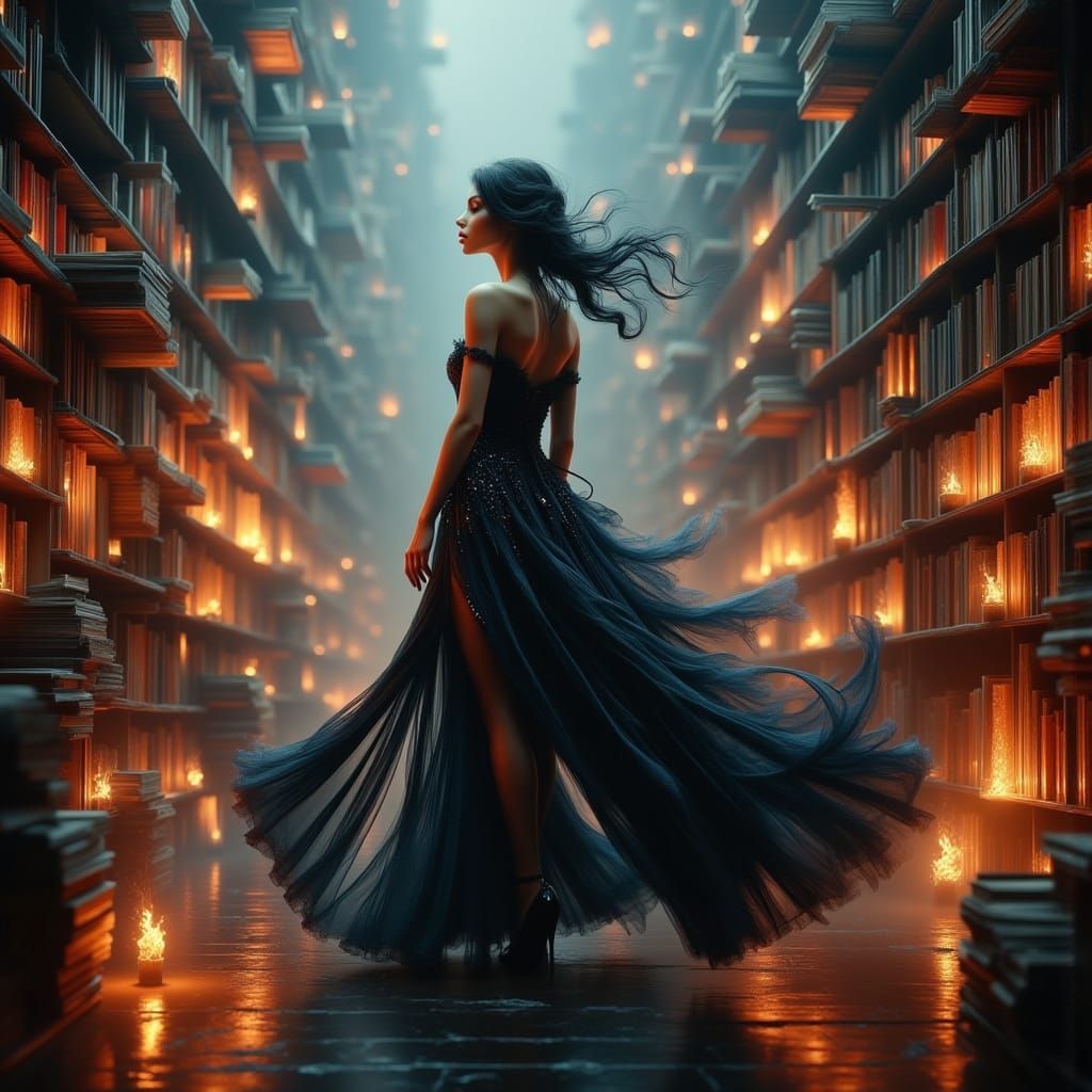 Dark Fantasy Librarian Mentoring Assistant