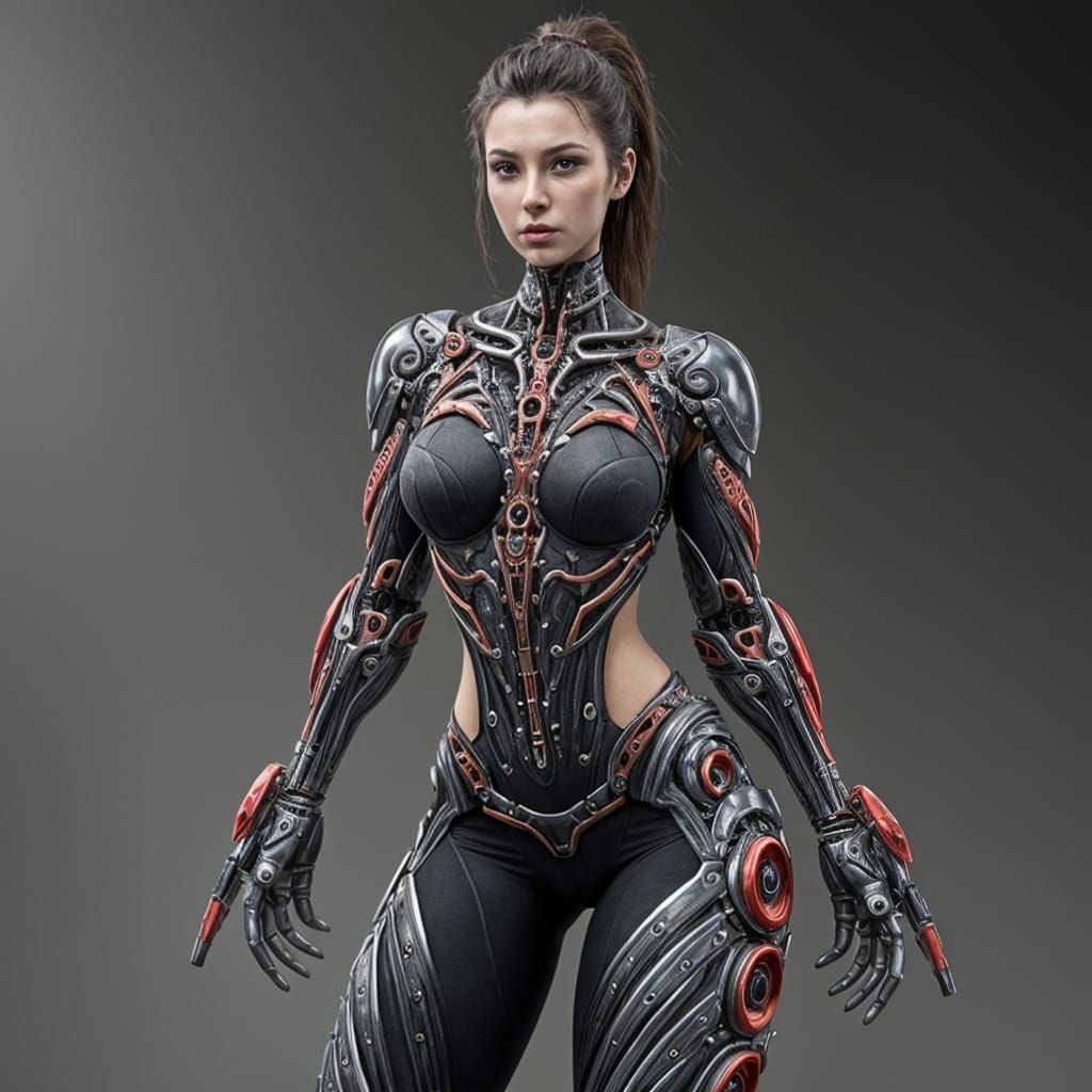 Glamorous Biomechanical Goddess