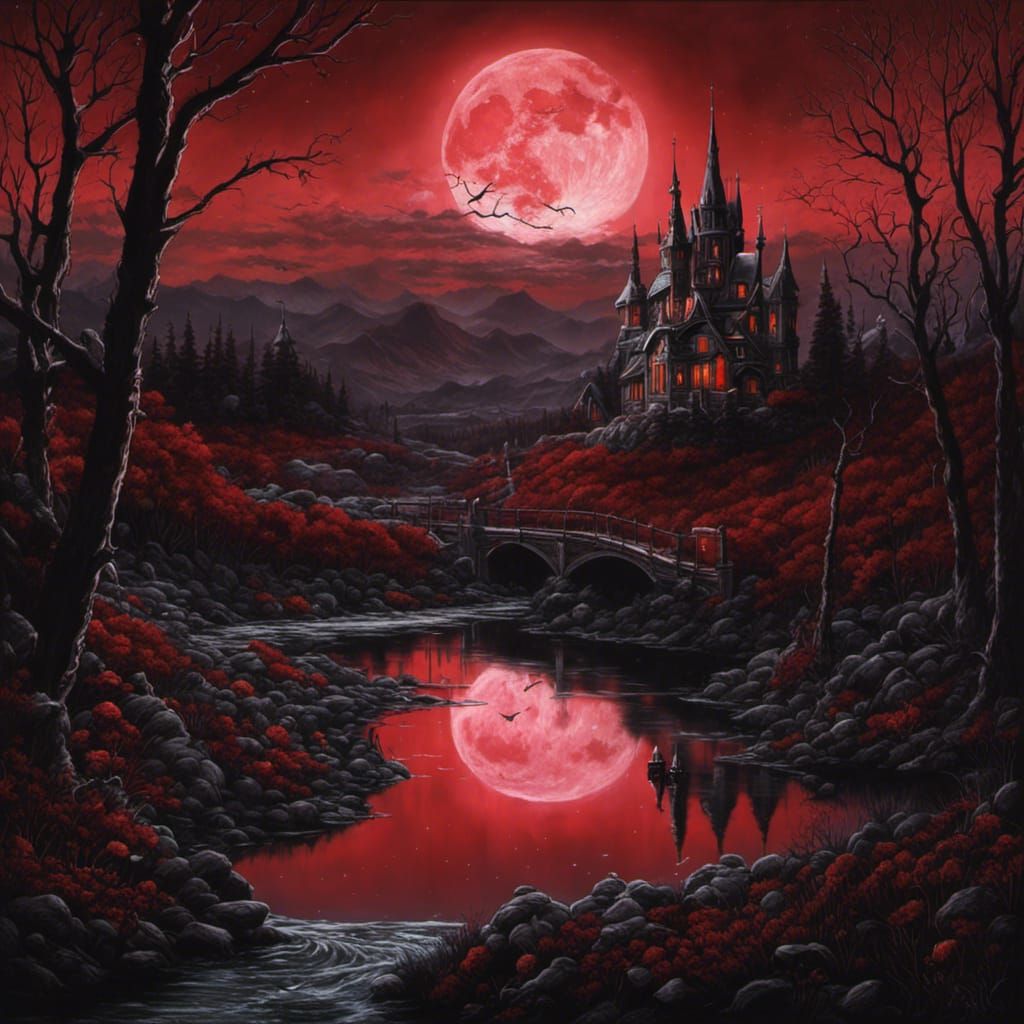 High Gothic Creek in Tim Burton Style