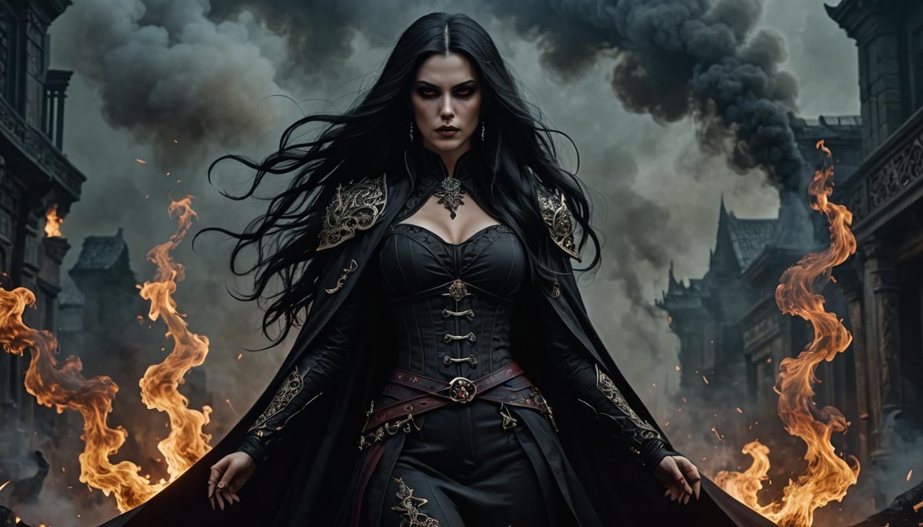 Grimdark Vampiress in Fleshcore Style