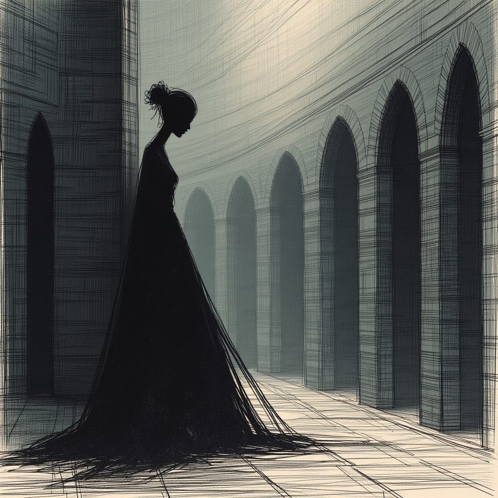 Demonic Figure in Night City Catacombs