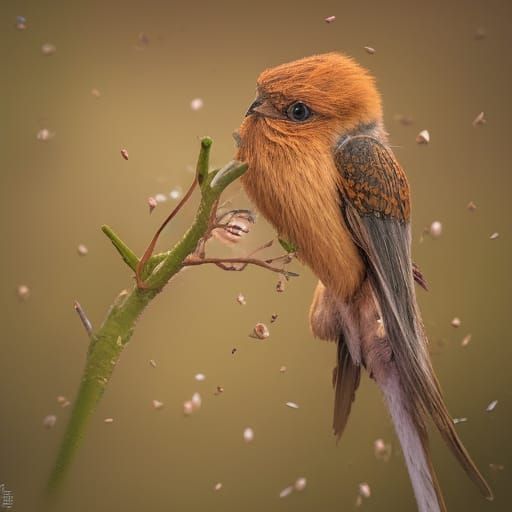 Evocative Happiness Artwork in Saiz Style