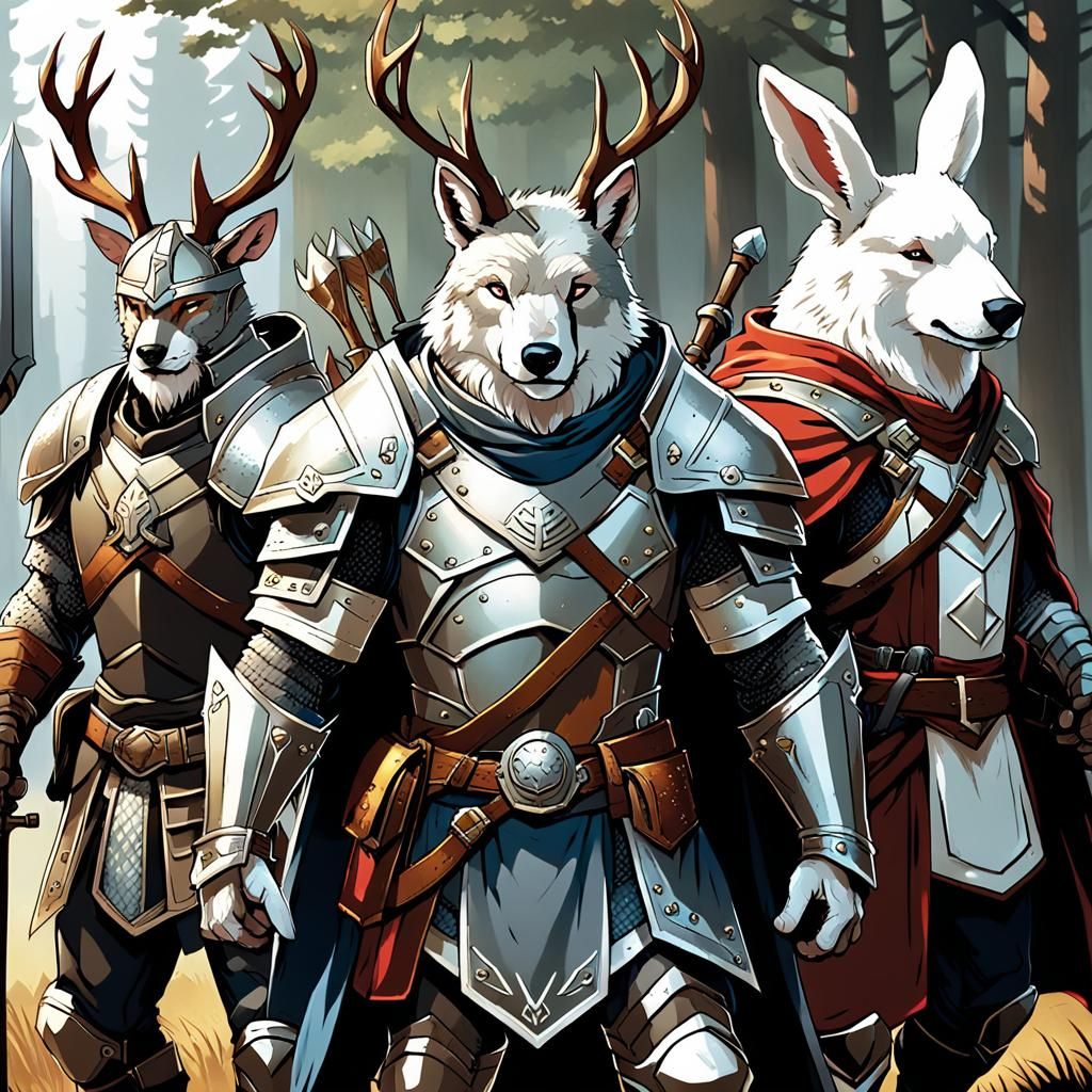 Fantasy DND Party of Animal Characters