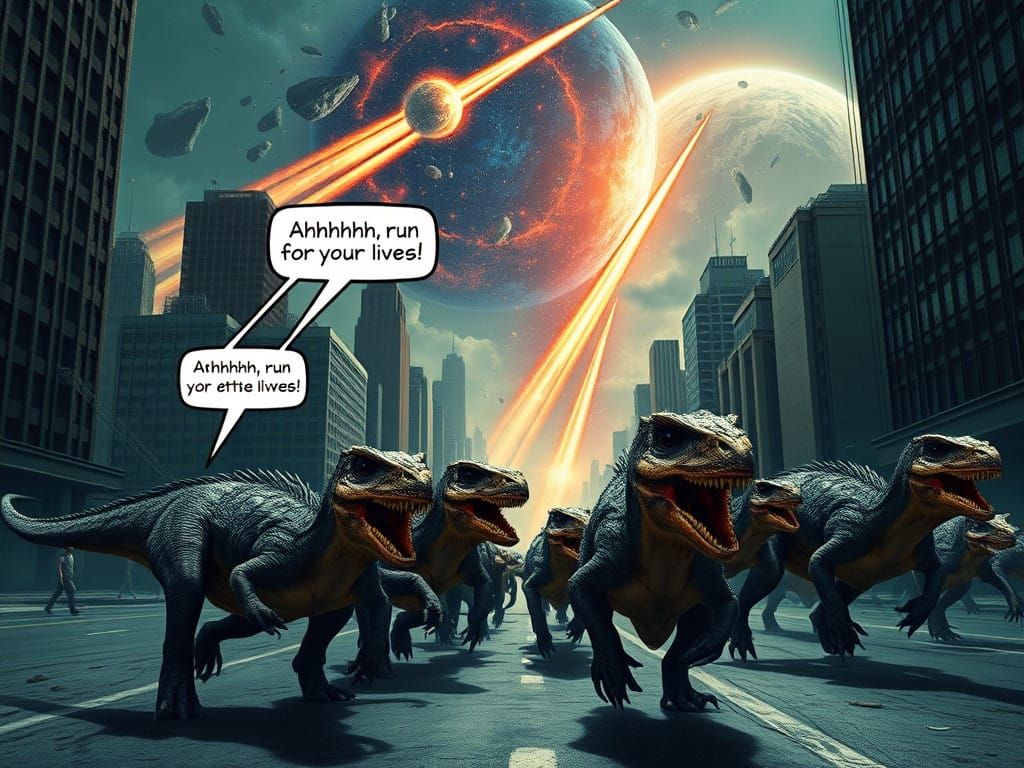 Dinosaurs Unleashed in Apocalypse: A City in Chaos