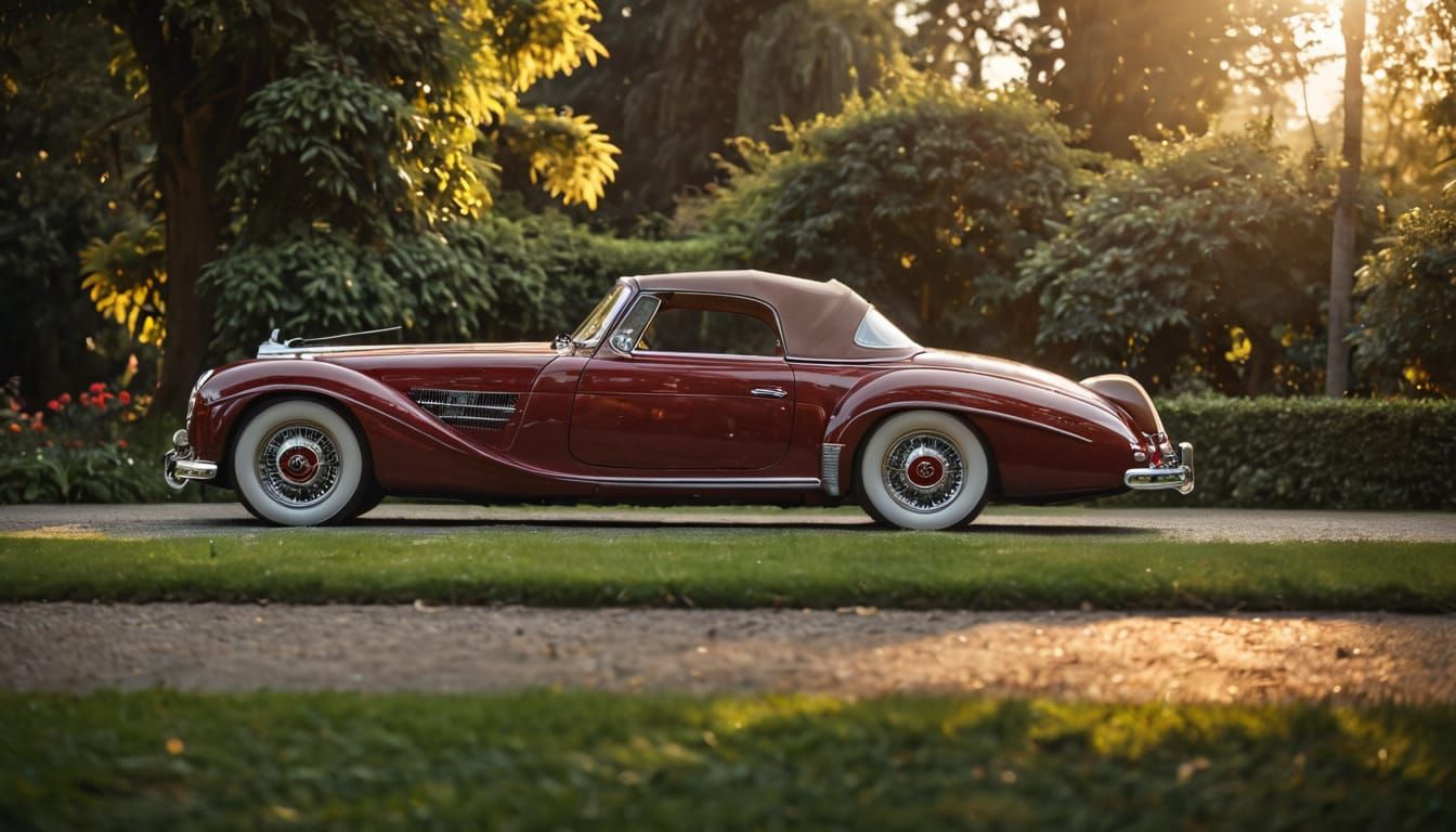 Mercedes Benz 1955 Coupé in Palace Garden