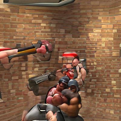 Hyperrealistic Team Fortress 2 Scene
