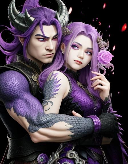 Romantic Dragon Queen and God of Wrath