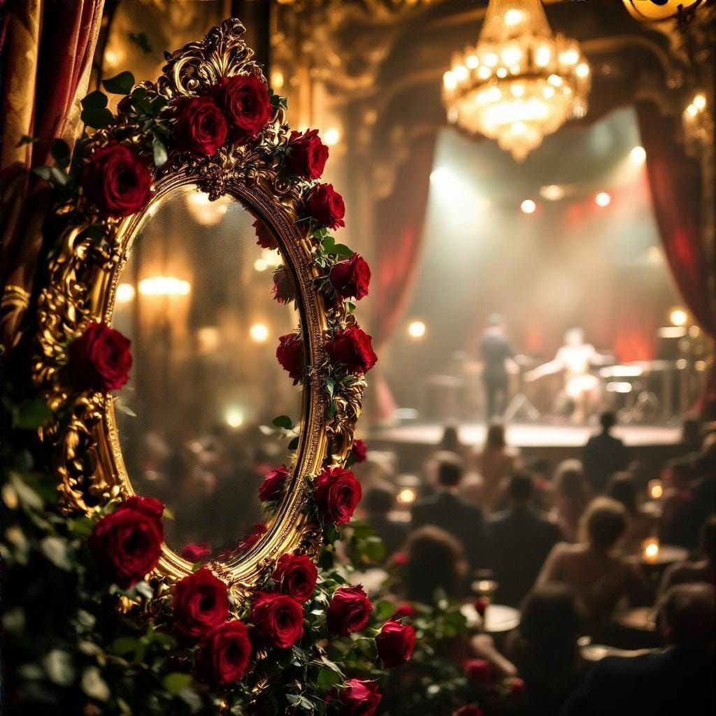 Elegant Belle Époque Nightclub in Warm, Golden Light