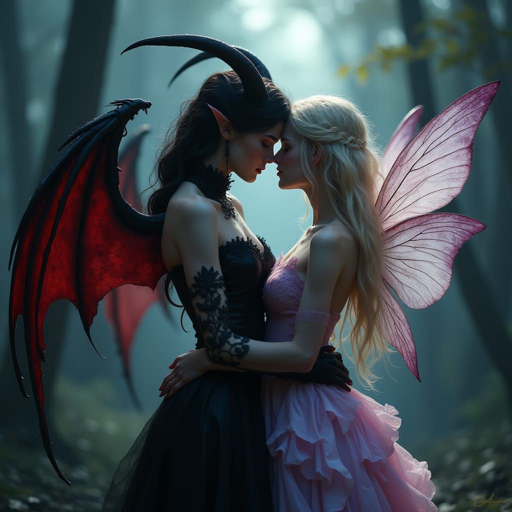 Moonlit Whispers of Forbidden Love