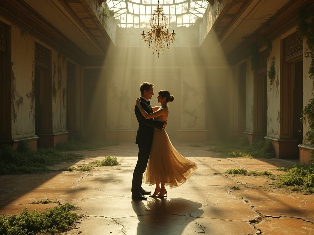 Ballroom Ruins: A Dance of Dystopian Elegance