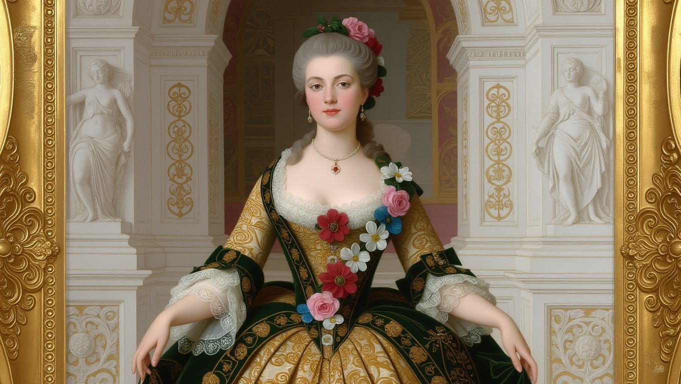 Maria Theresa's Coronation in Baroque Style