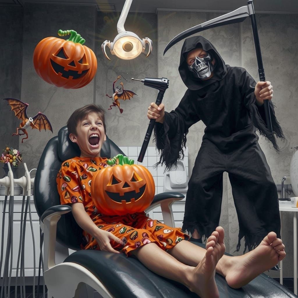 Figure Shrouded in Shadows, Flickering Light