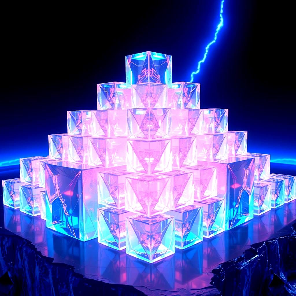 Geometric Cubic Pyramids