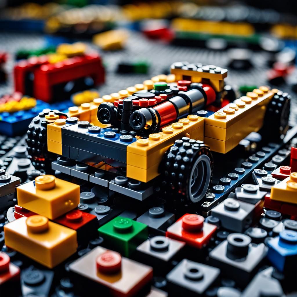 Hyperrealistic LEGO Creation with Intricate Details