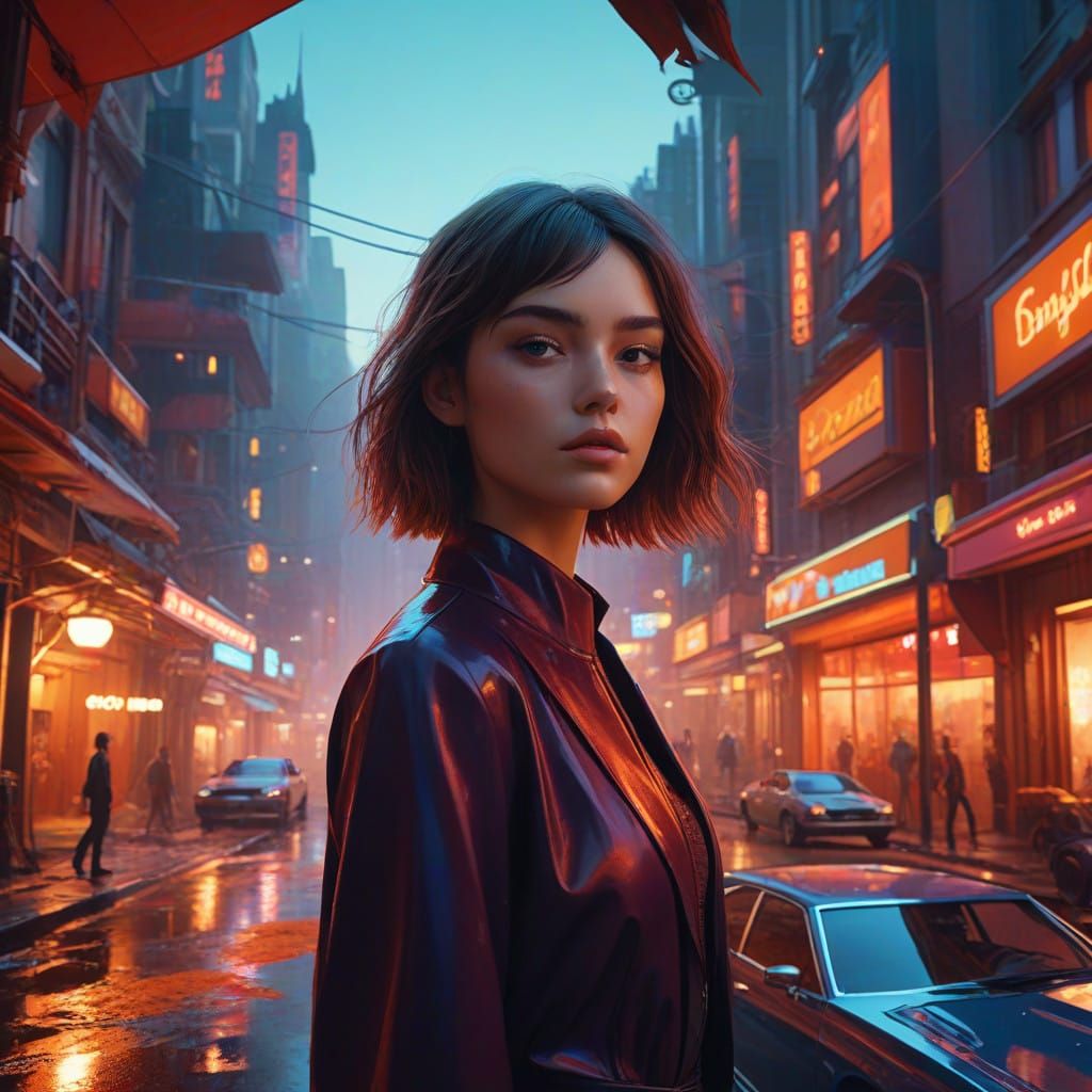 Surrealist Supermodel Portrait in Dada-Inspired Dreamworld