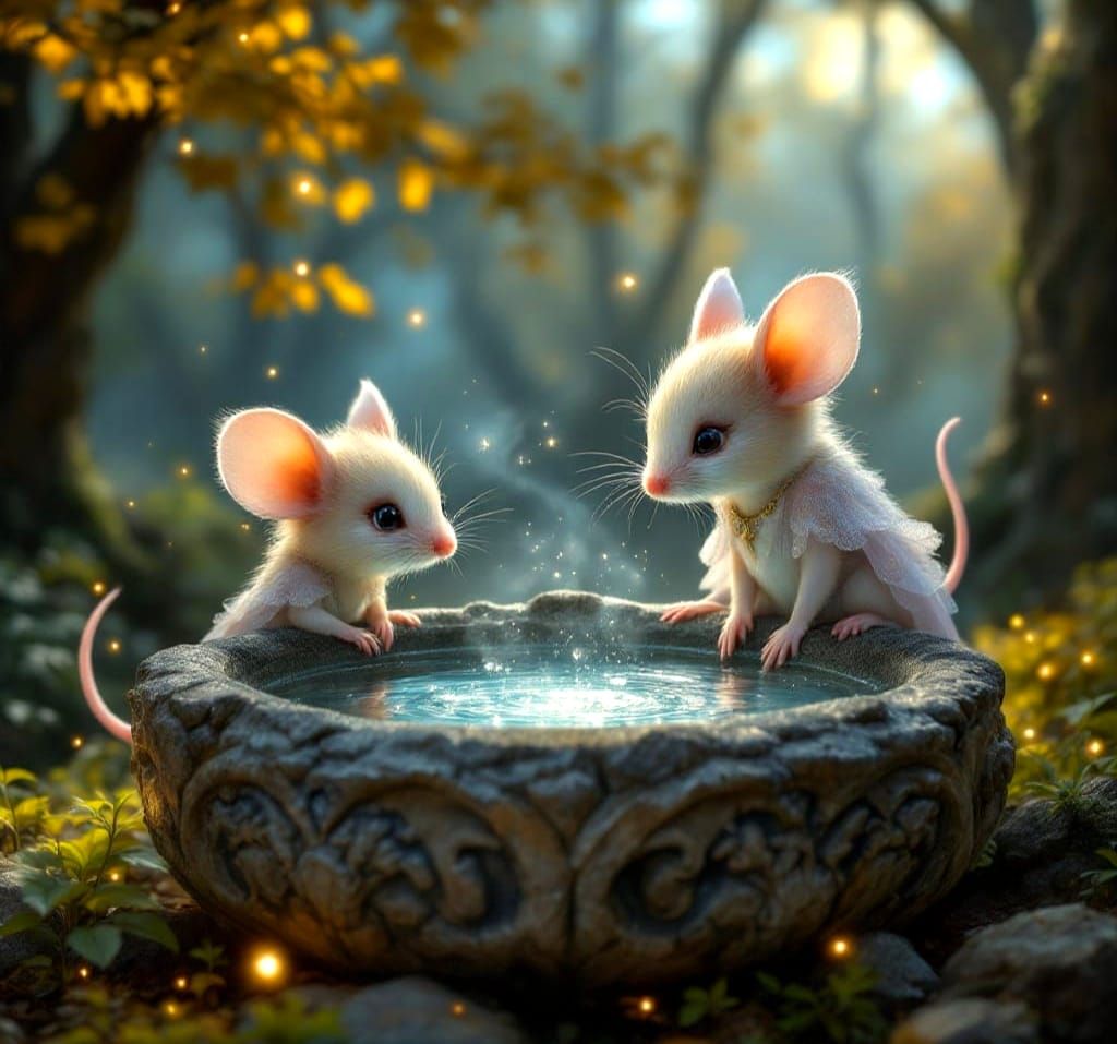 Enchanted Mouse Maidens of the Golden Woods
