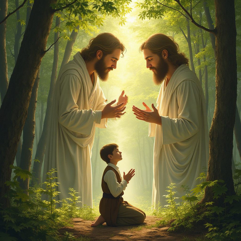 Hyperrealistic Image of Joseph Smith's First Prayer