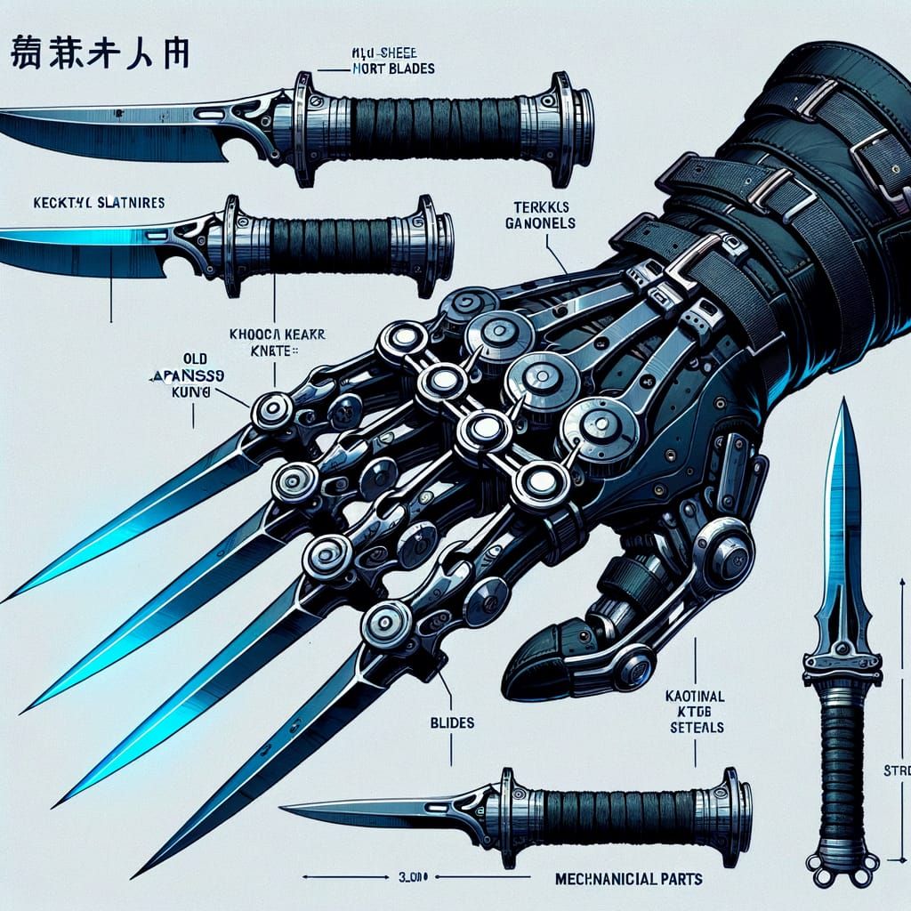 Demon Slayer Tekko Kagi Weapon Concept Art