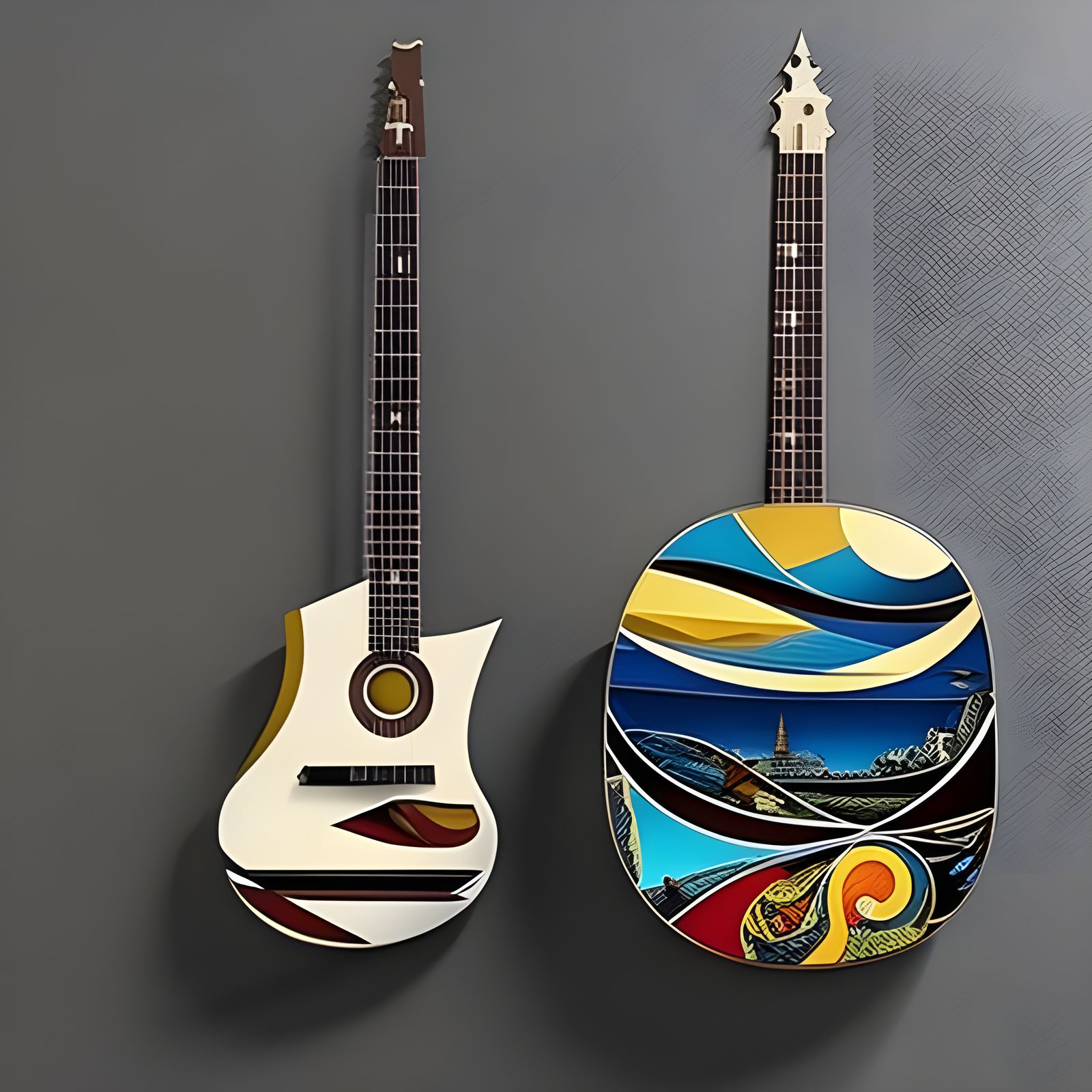 Hyperrealistic Ornate Painting with Cosmic Particles