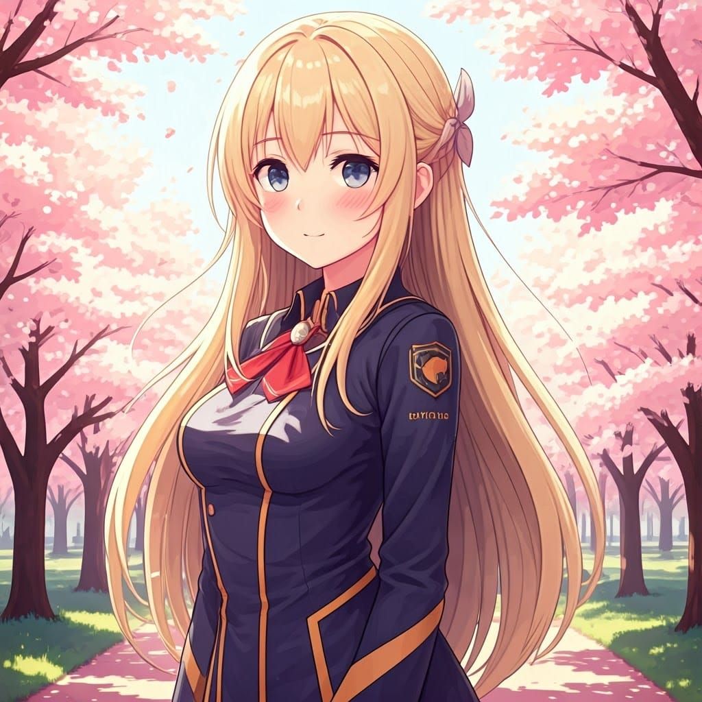 Anime-Inspired Beauty in Cherry Grove Park