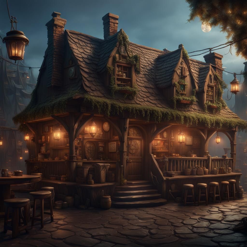Fantasy Tavern Concept Art in Unreal Engine 5