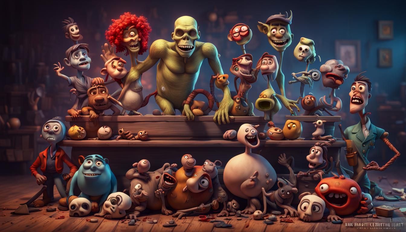 Intricate Hyperrealistic Scene in 3D Digital Art