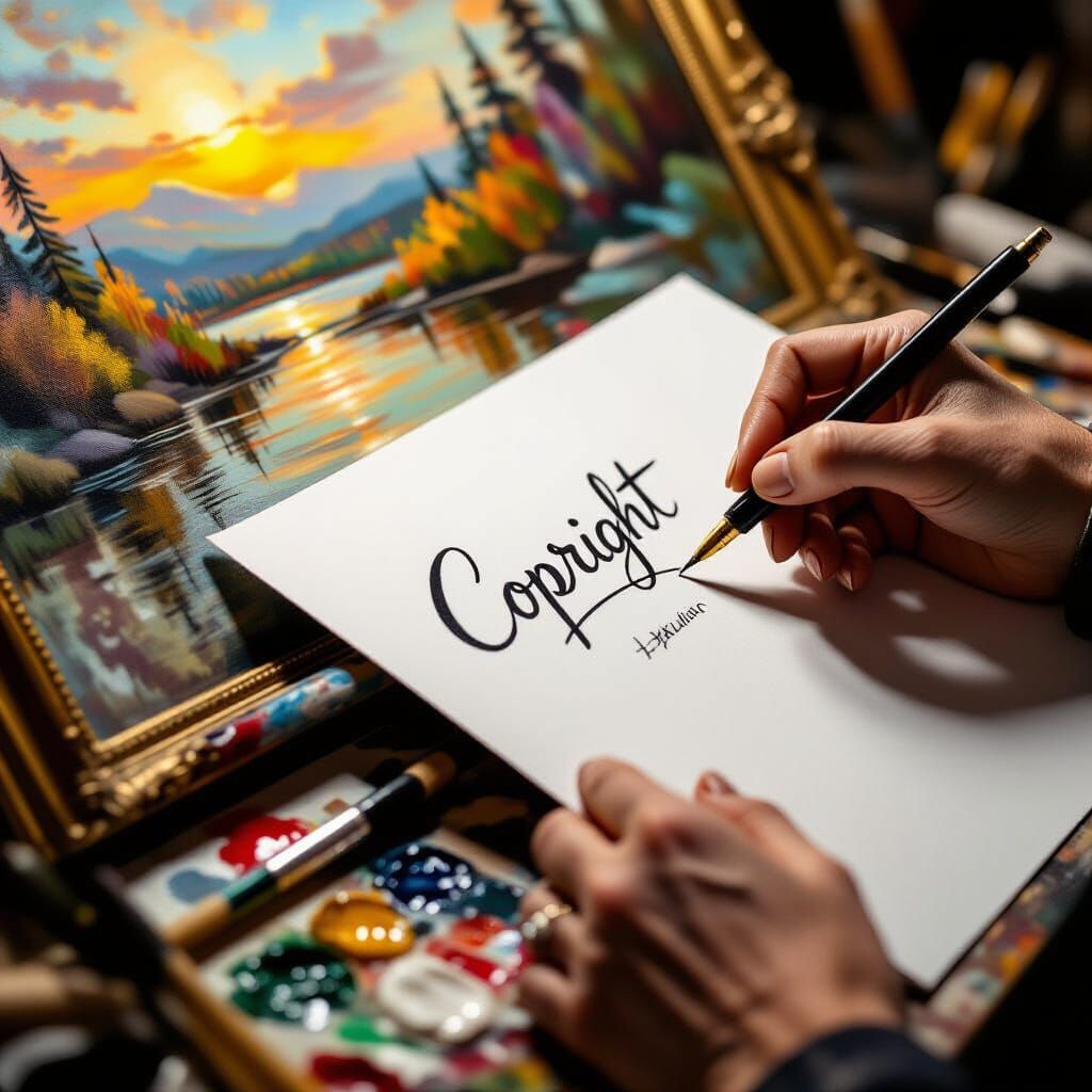 Photorealistic Painting Signed by Artist with Dramatic Light...