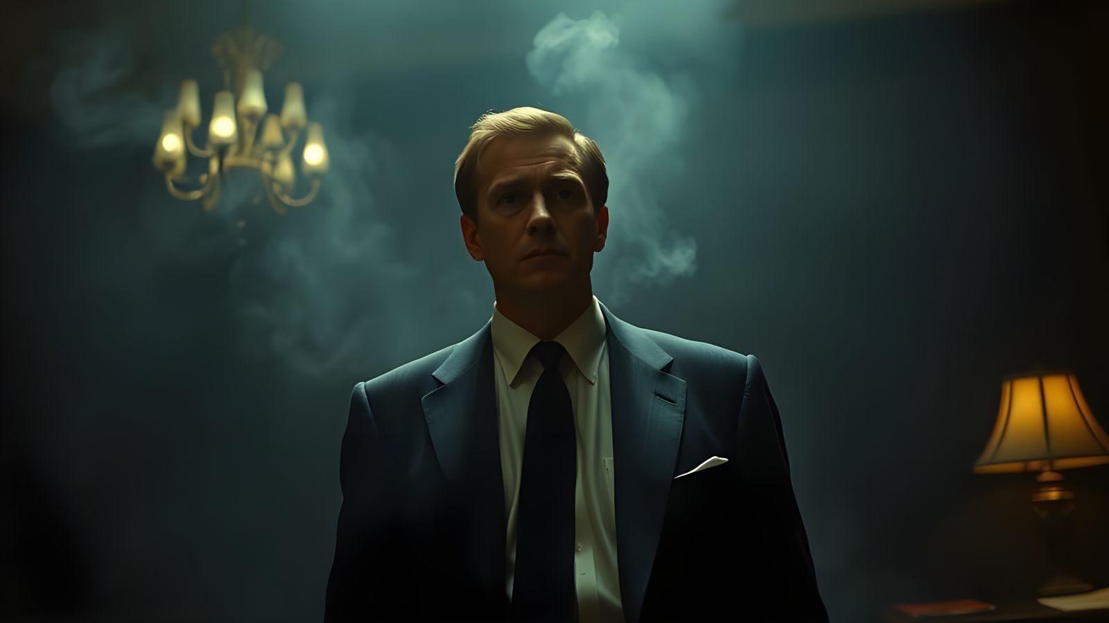 Dramatic 1957 Film Still of Roger