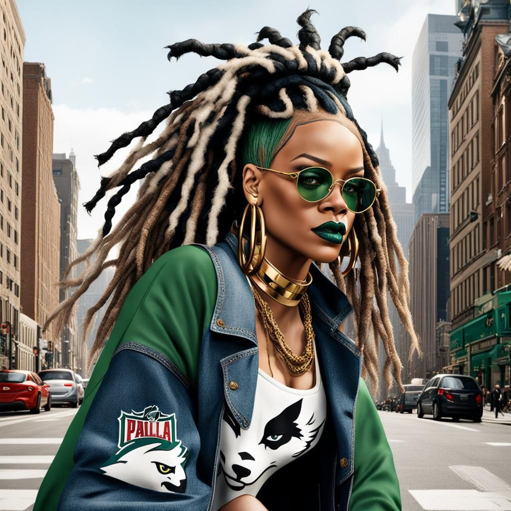 Rihanna as Cruella: Philadelphia's Digital Art Portrait