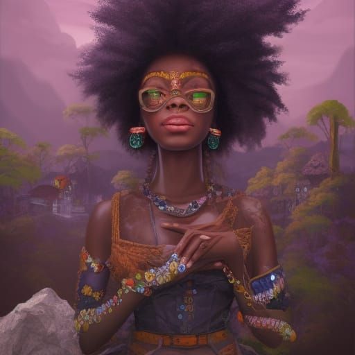 Fantastical Matte Painting in Deep Color