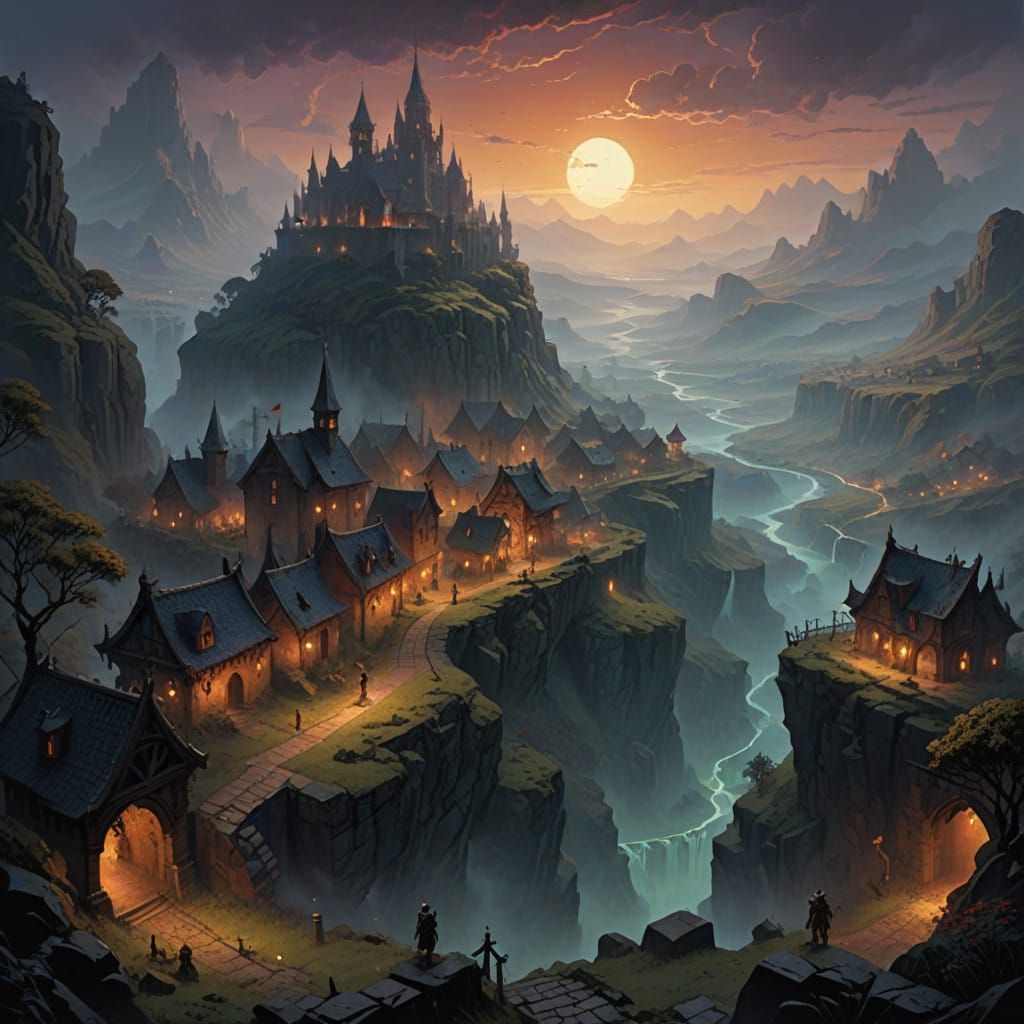 Medieval Fantasy Landscape of the Sword Coast
