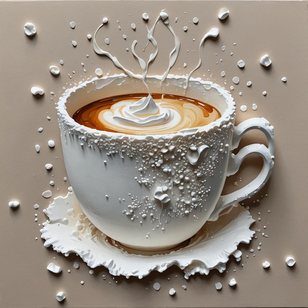 Surreal Foam Cup Still Life