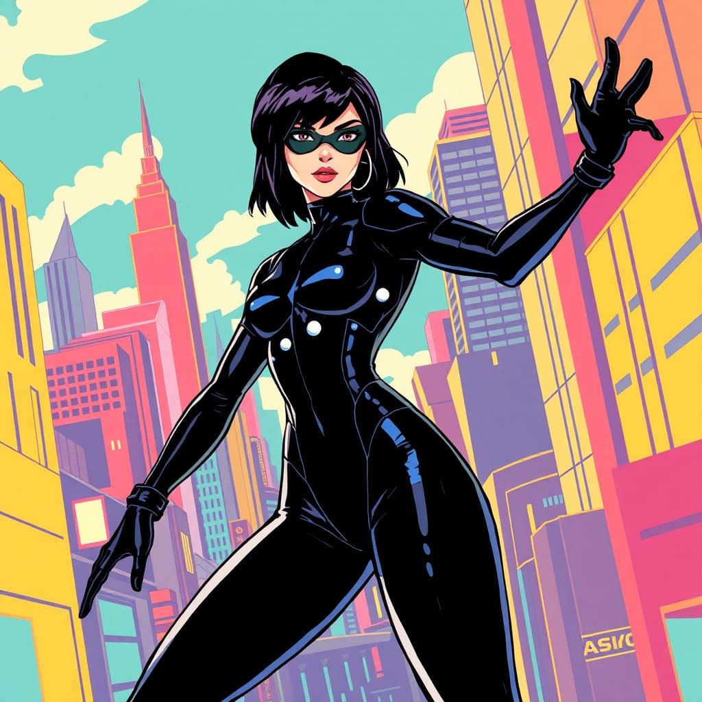 Aeon Flux in Hanna-Barbera Style