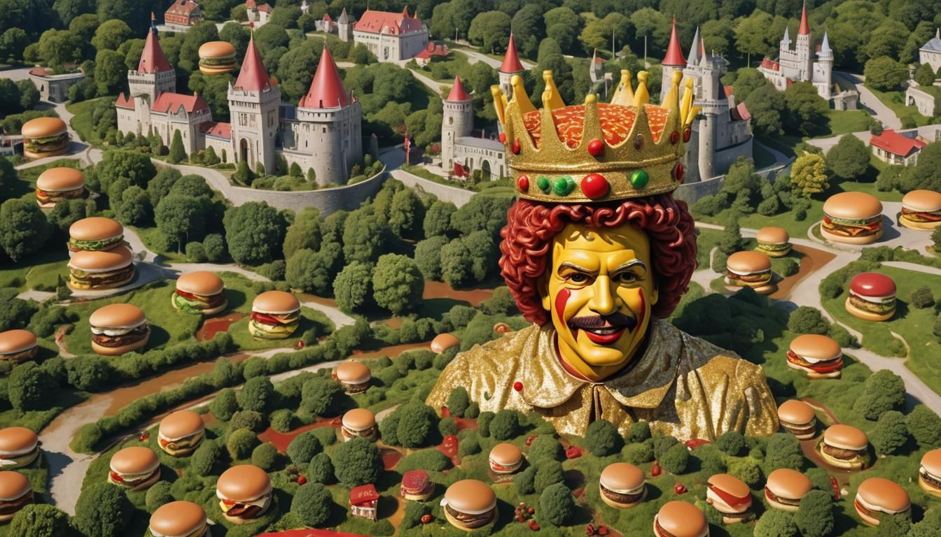 Ronald McDonald in Edible Landscape: Photo-Realistic Portrai...