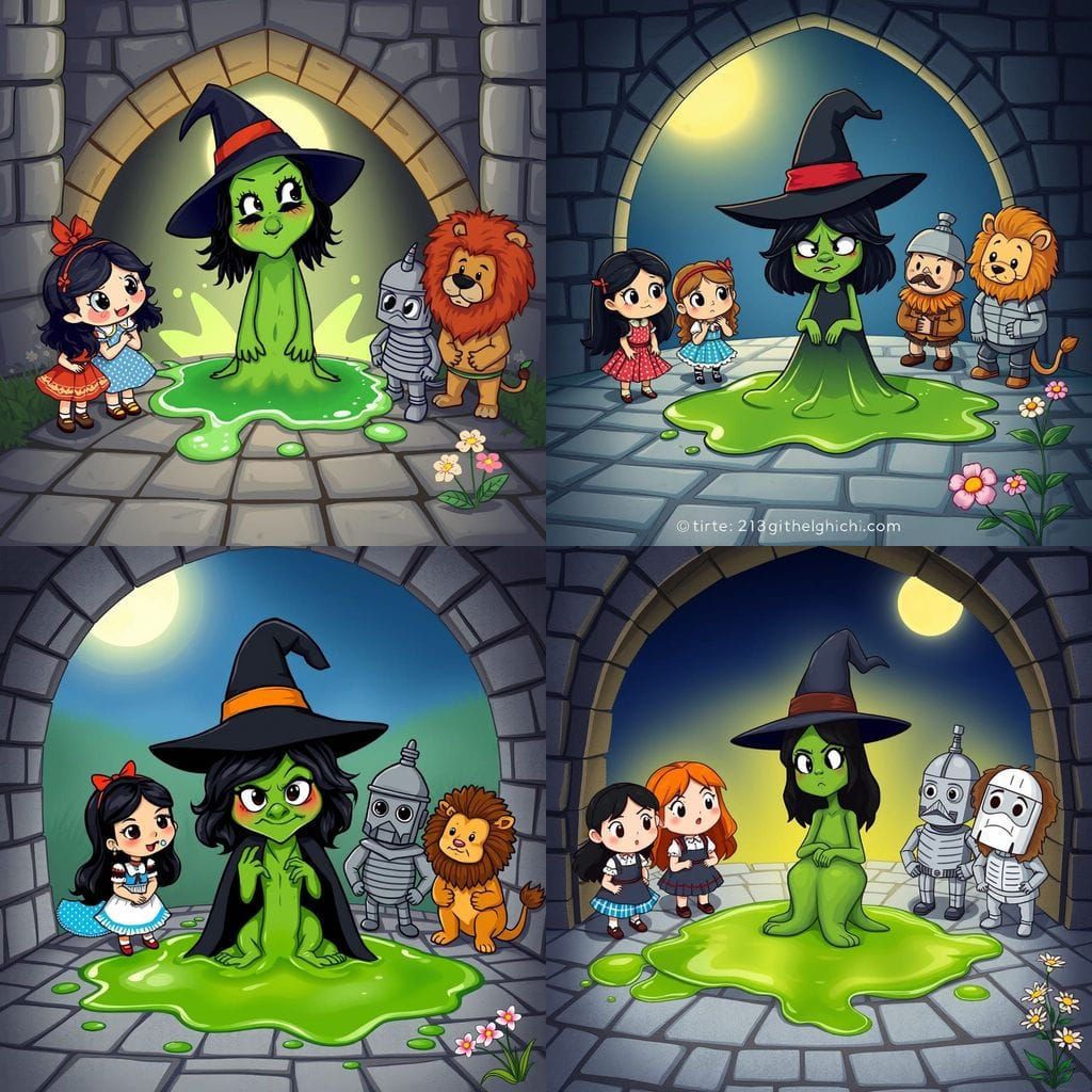 Chibi Wizard of Oz: Wicked Witch Melts